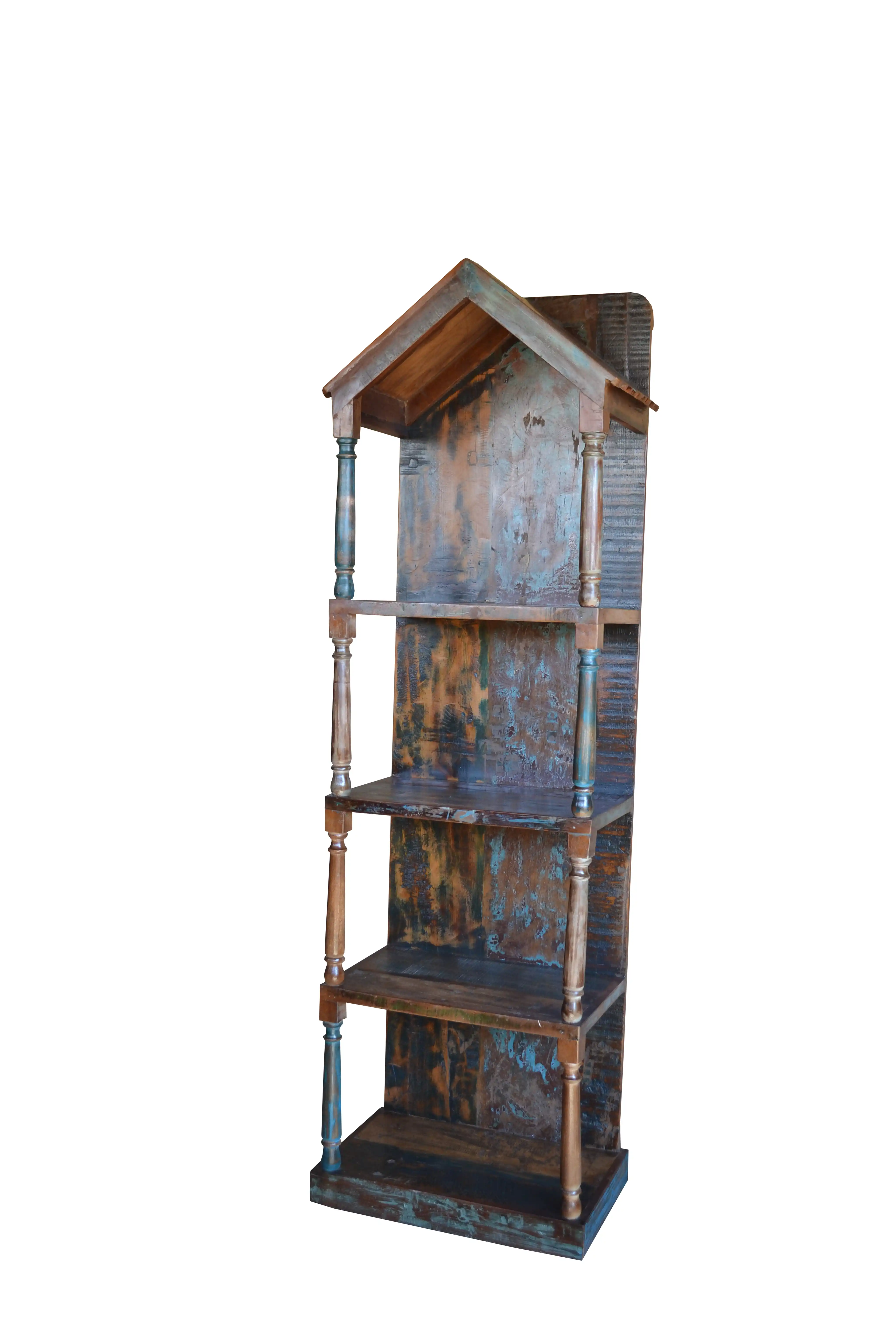 Reclaimed Wood Hut-Shaped Bookcase - popular handicrafts